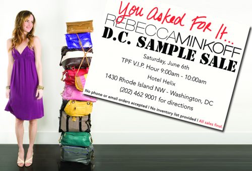 Rebecca Minkoff DC Sample Sale Rebecca Minkoff DC Sample Sale
