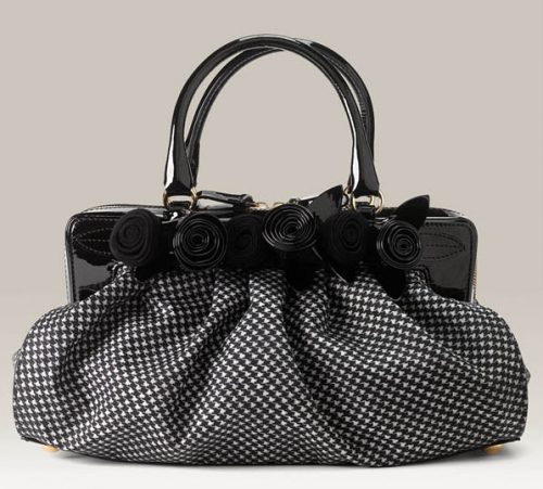 Valentino Houndstooth Fleur Bag Valentino Houndstooth Fleur Bag
