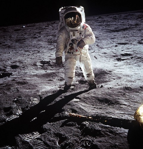 Edwin "Buzz" Aldrin, photographed by Neil Armstrong Edwin "Buzz" Aldrin, photographed by Neil Armstrong