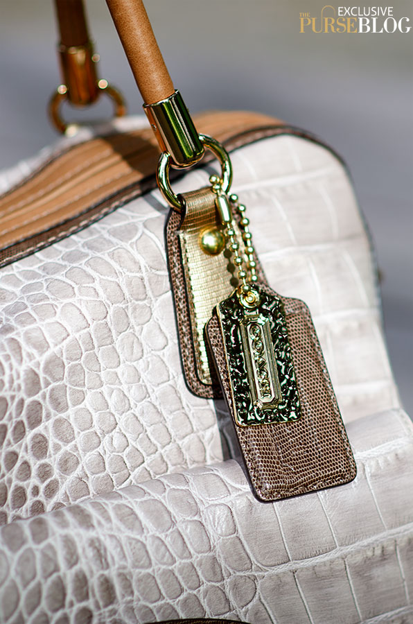 **GORGEOUS** Coach Madison Op Exotic Python Embossed Satchel