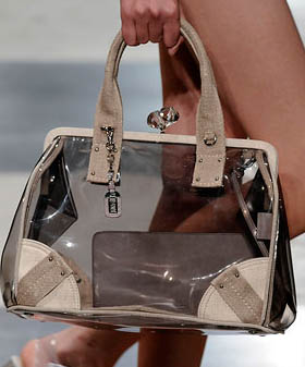 prada clear bag