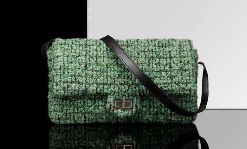 Chanel Quilted Tweed Pouch Chanel Quilted Tweed Pouch