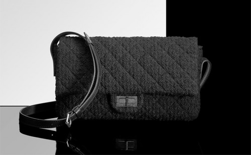 Chanel Quilted Tweed Pouch Chanel Quilted Tweed Pouch