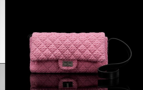 Chanel Quilted Tweed Pouch Chanel Quilted Tweed Pouch