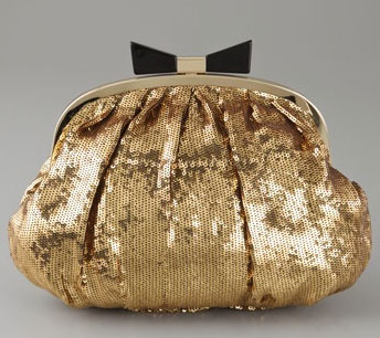 Felix Rey Grace Sequin Bow Clutch