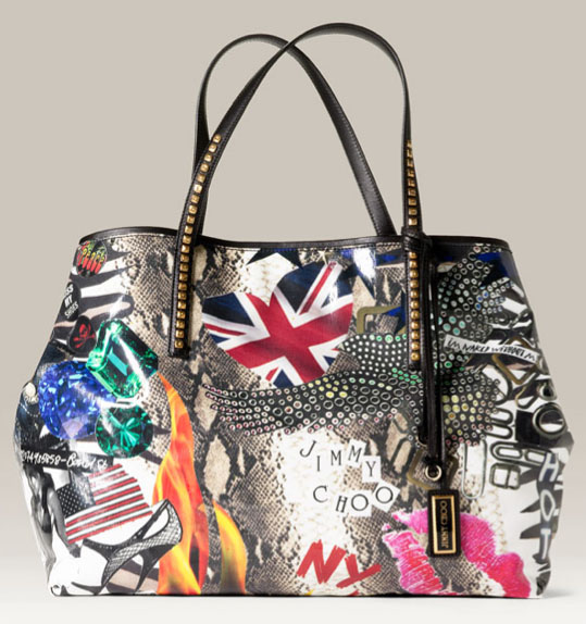 Jimmy Choo Project PEP Glazed Canvas Tote PurseBlog