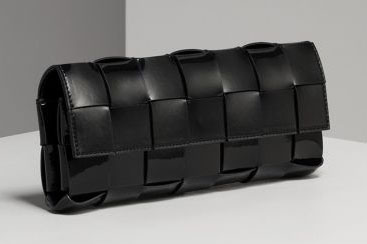 Michael Kors Patent Woven Clutch