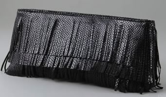 Lauren Merkin Snake Fringe Clutch Lauren Merkin Snake Fringe Clutch