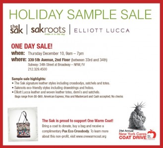 The Sak Holiday Sample Sale The Sak Holiday Sample Sale