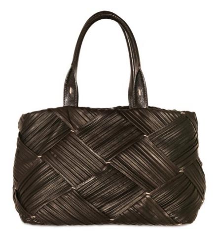 Agnona Pleated Leather Tote Agnona Pleated Leather Tote
