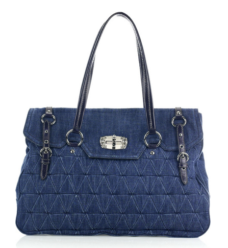 Miu Miu Large Denim Tote - PurseBlog