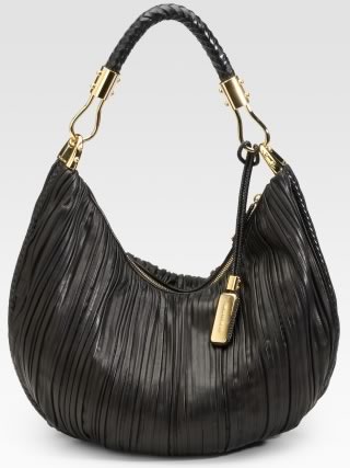 Michael Kors Skorpios Pleated Crescent Hobo - PurseBlog