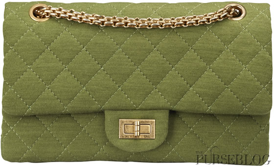 Chanel Light Green Jersey 2.55