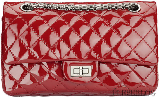 Chanel Red Patent Leather 2.55