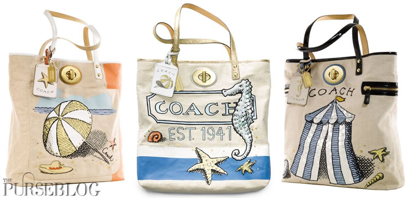 coach beach purse