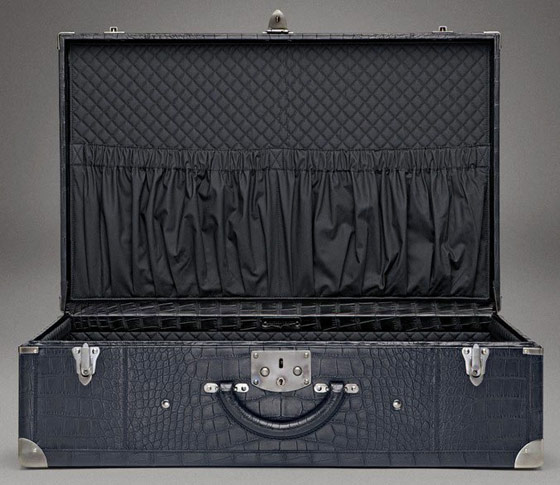 Bottega Veneta Nero Soft Alligator Suitcase