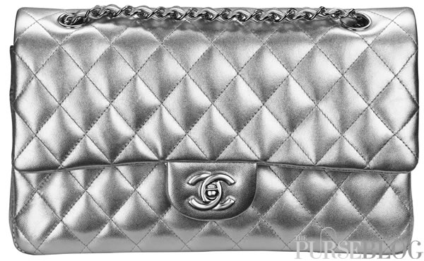 Chanel Silver Classic Flap