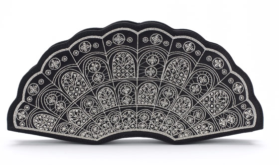 Lulu Guinness Sophie Fan Clutch