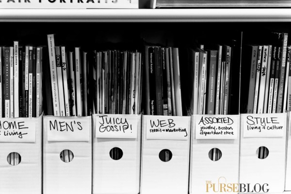 Stacks of fashion magazines