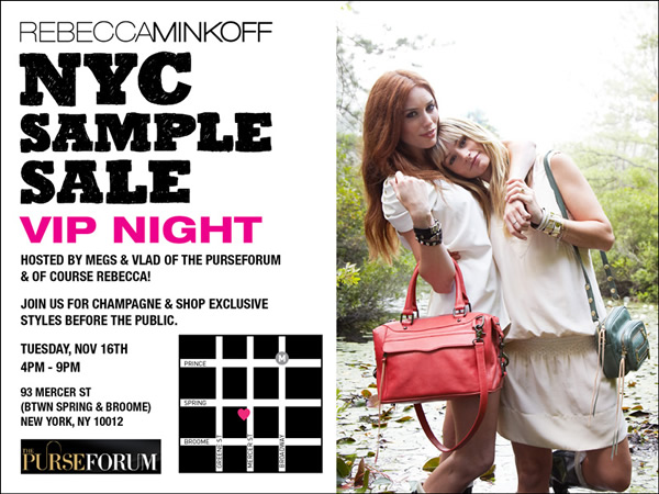 Rebecca Minkoff VIP Sample Sale