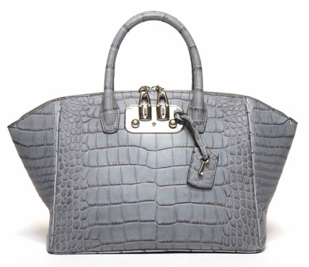 VBH Crocodile Keyhole Satchel