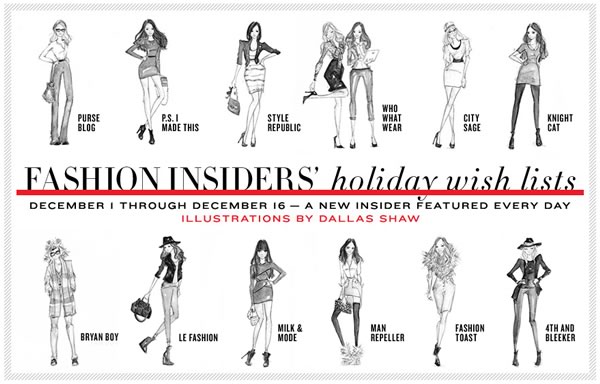 ShopBop Fashion Insiders Wish Lists