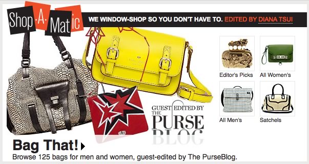 PurseBlog Shop-A-Matic