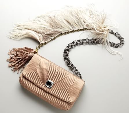 Lanvin Feathered Ouloulette Bag