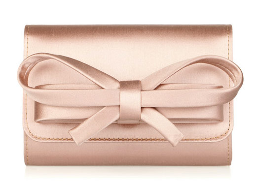 Valentino Satin Bow Box Clutch