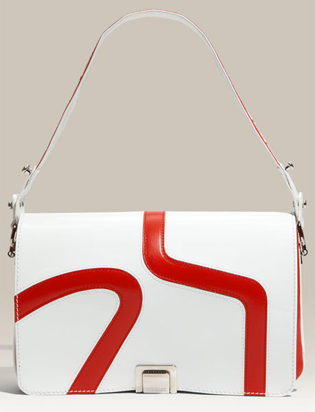 Versace Patent Flap Shoulder Bag