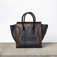 Celine Fall Blue Brown Luggage Tote