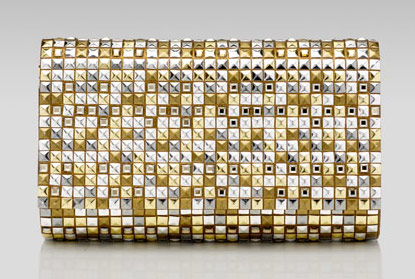 Judith Leiber Fizzy Studded Envelope Clutch