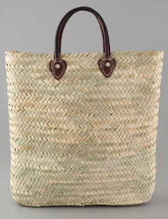 Club Monaco Tall Straw Tote