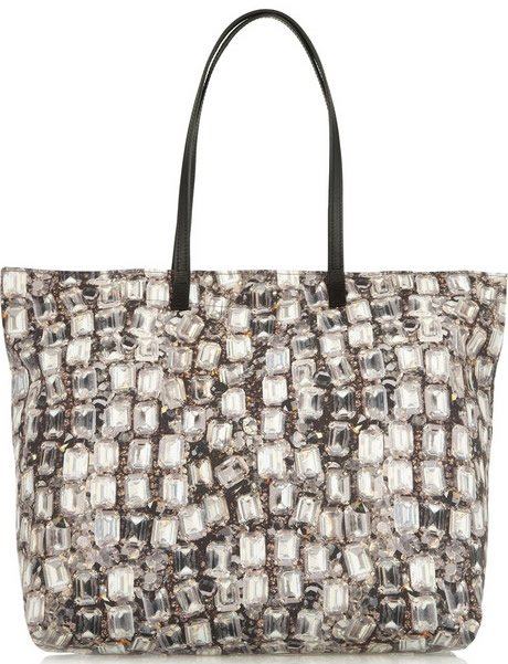 April Birthday Gift Guide Diamond Handbags Purseblog Lanvin Diamond Print Canvas Tote 850 Via Net A Porter