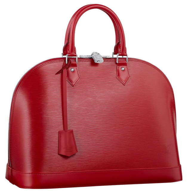 The Rainbow of Louis Vuitton Epi Leather Colors 13 Louis Vuitton Alma Epi Carmin
