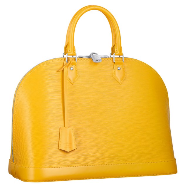 The Rainbow of Louis Vuitton Epi Leather Colors 12 Louis Vuitton Alma Epi Citron