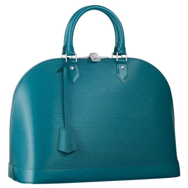 The Rainbow of Louis Vuitton Epi Leather Colors 11 Louis Vuitton Alma Epi Cyan