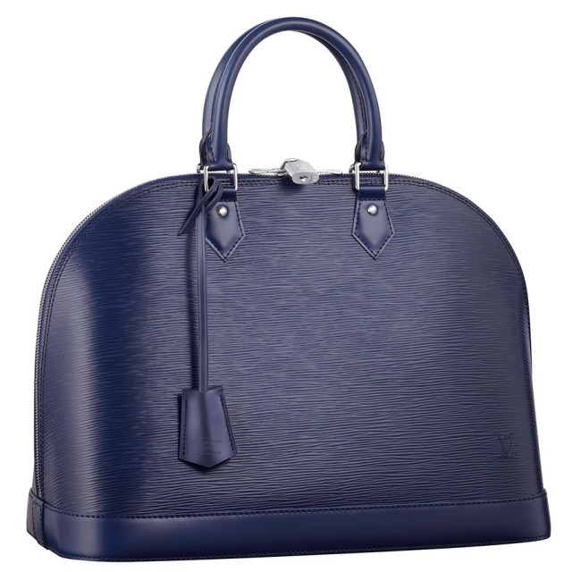 The Rainbow of Louis Vuitton Epi Leather Colors 7 Louis Vuitton Alma Epi Indigo