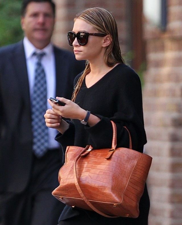 Mary-Kate Olsen Carries Nearly $80,000 Worth of The Row Alligator Bags  Through the Airport - PurseBlog