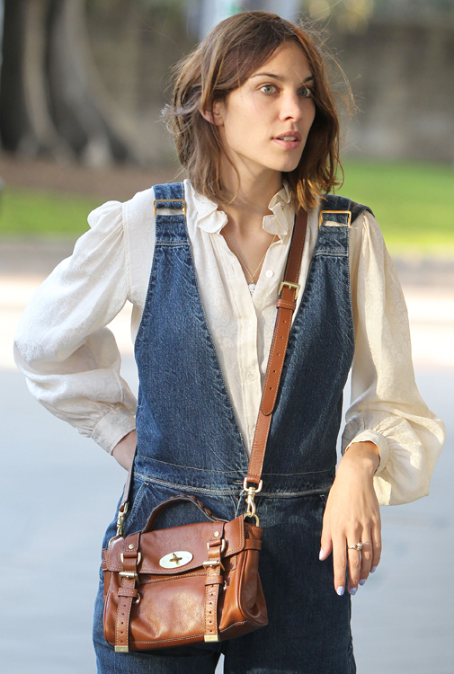 Alexa Chung steps out with Chanel (and even more customized Louis Vuitton  luggage) - PurseBlog