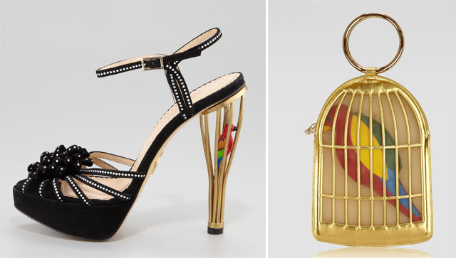 Charlotte olympia caged heel sandals clearance