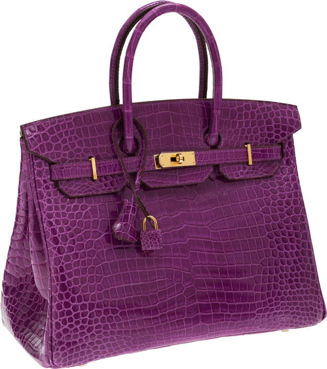Check Out The Incredible Bags From Heritage Auctions Handbags Hermes Birkin 35cm In Violet