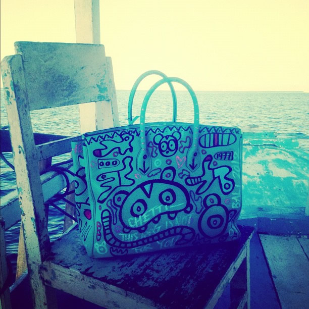 From graffiti to embroidery: Hermes Birkin bags customised by