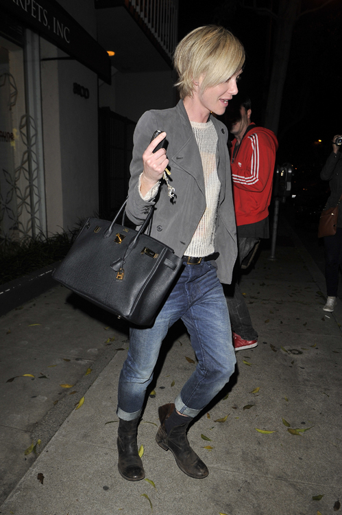 Portia De Rossi Leaves Salon Benjamin Purseblog
