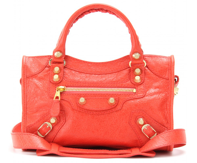 balenciaga city bag orange