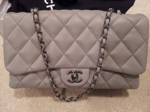 Chanel Classic Flap Bag in Grey