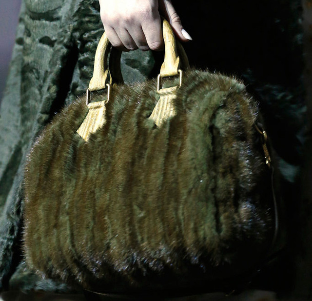 Louis Vuitton updates the Speedy Bag in fur and python for Fall 2013 ...