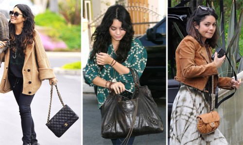The Many Bags of Vanessa Hudgens