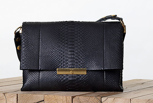 Celine Black Python Blade Bag Fall 2013