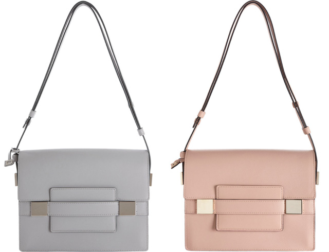 Delvaux Peach/Beige Leather Madame PM Shoulder Bag Delvaux